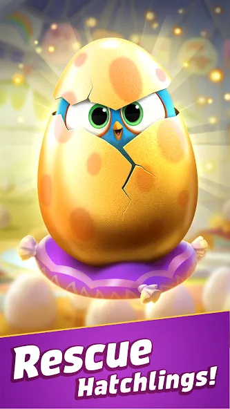 Angry Birds Match 3 (Энгри Бердс Матч 3)  [МОД Unlocked] Screenshot 2