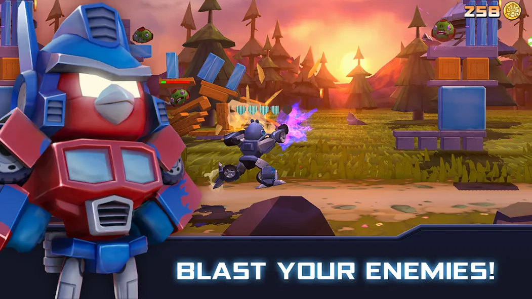 Angry Birds Transformers (Энгри Брдс Трансформеры)  [МОД Бесконечные деньги] Screenshot 1