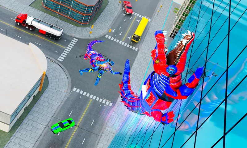 Robot Game Transform Crocodile  [МОД Unlocked] Screenshot 1