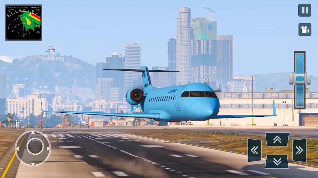 Real Plane Flying Simulator  [МОД Много монет] Screenshot 4