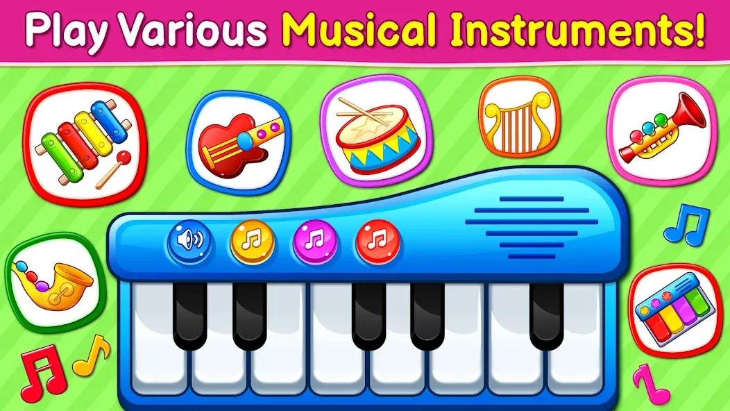 Baby Games: Piano & Baby Phone (Бейби Геймс)  [МОД Все открыто] Screenshot 2