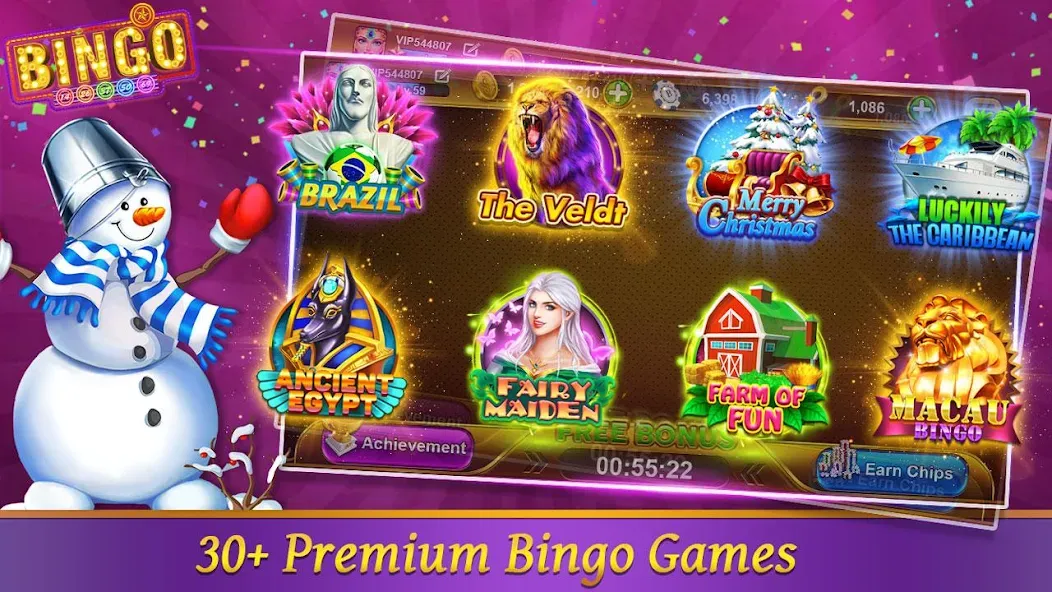 Bingo Happy HD - Bingo Games (Бинго Хэппи ХД)  [МОД Много денег] Screenshot 1