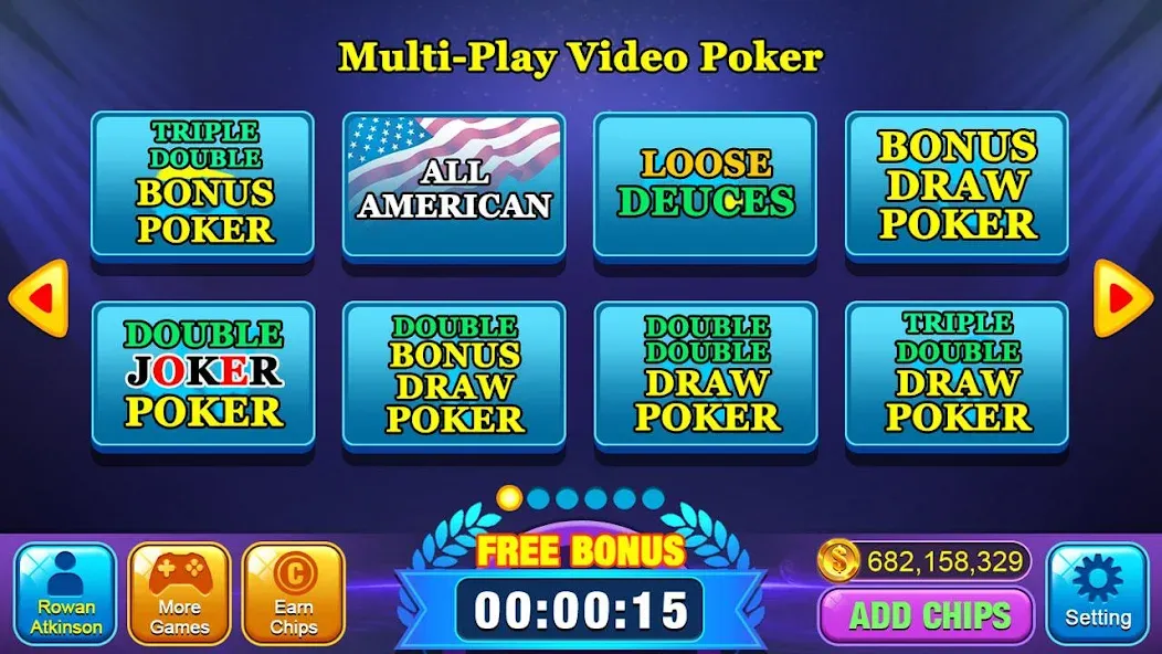 Video Poker Games - Multi Hand (Видео покер игры)  [МОД Unlocked] Screenshot 2