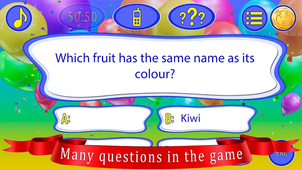 Kids Quiz Games: Millionaire  [МОД Много денег] Screenshot 4