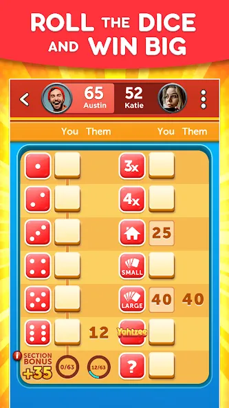 YAHTZEE With Buddies Dice Game (ЯХТЗИ с друзьями)  [МОД Много монет] Screenshot 1