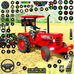 Взломанная Indian Tractor Simulator Games  [МОД Много монет] - последняя версия apk на Андроид