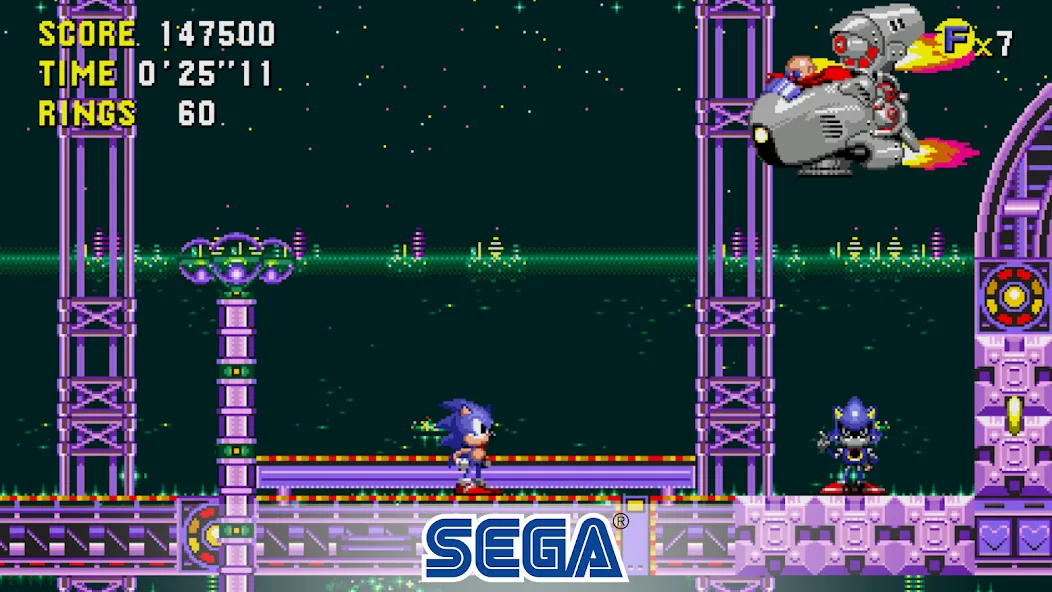 Sonic CD Classic (Соник СД Классик)  [МОД Много монет] Screenshot 3