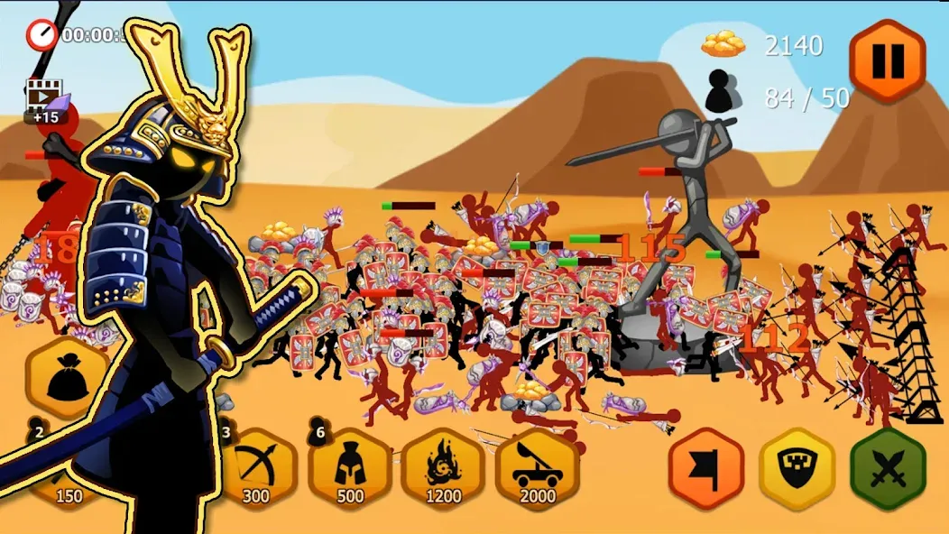 Stickman Battle 2: Empires War (Стикмен Битва 2)  [МОД Mega Pack] Screenshot 4