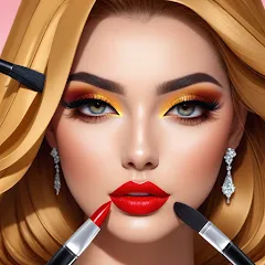 Взломанная Fashion Artist: Makeup Game  [МОД Unlocked] - полная версия apk на Андроид