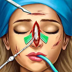 Взлом Surgery Simulator Doctor Game  [МОД Mega Pack] - полная версия apk на Андроид