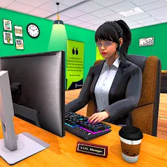 Взломанная Virtual HR Manager Job Games  [МОД Бесконечные деньги] - стабильная версия apk на Андроид