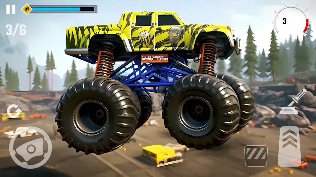 4x4 Monster Truck Racing Games (Монстр Трак Гонки игры)  [МОД Menu] Screenshot 4