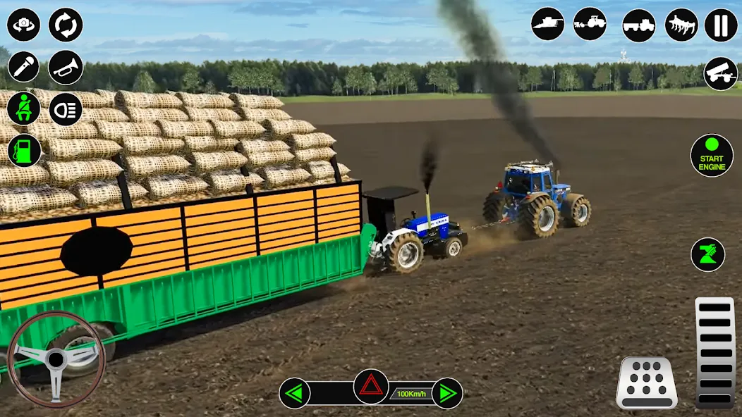 Farming Tractor Simulator Game  [МОД Все открыто] Screenshot 2