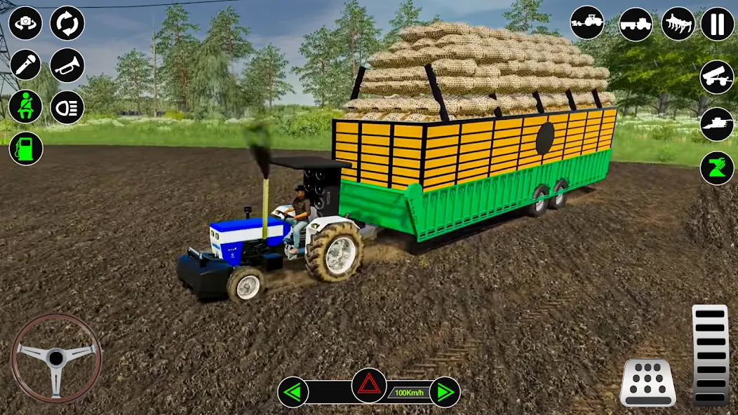 Farming Tractor Simulator Game  [МОД Все открыто] Screenshot 5