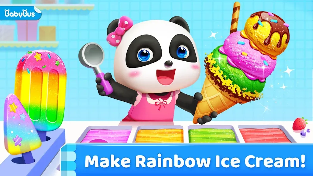 Little Panda's Ice Cream Games  [МОД Unlimited Money] Screenshot 1