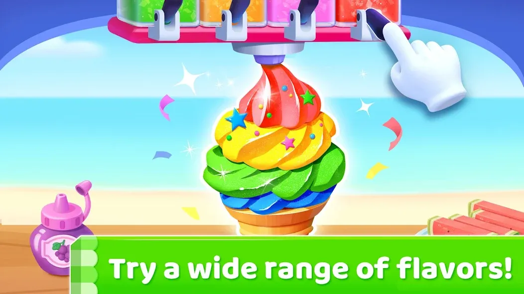 Little Panda's Ice Cream Games  [МОД Unlimited Money] Screenshot 4