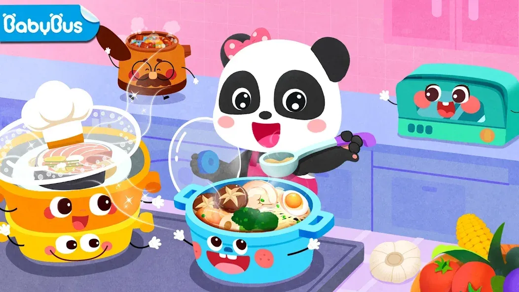 Baby Panda's Kitchen Party  [МОД Много монет] Screenshot 1