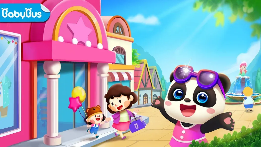 Little Panda's Town: Mall  [МОД Бесконечные монеты] Screenshot 1