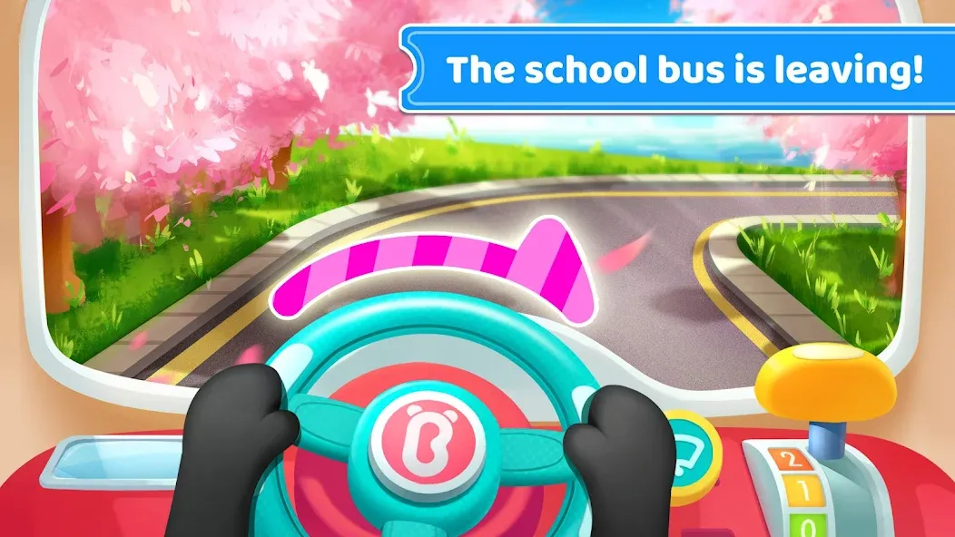 Baby Panda's School Bus  [МОД Бесконечные монеты] Screenshot 2