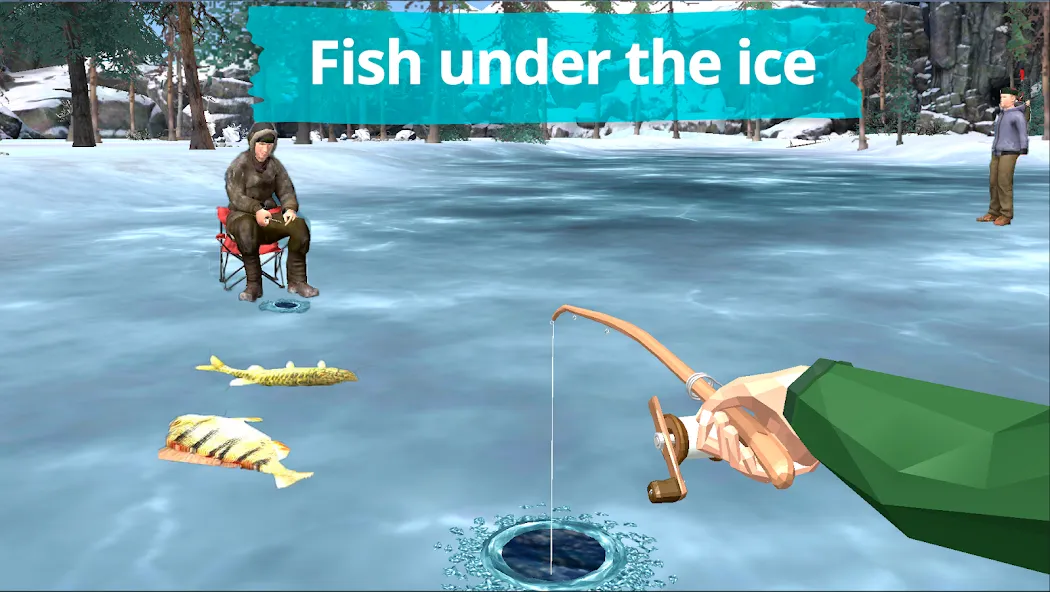 Fishing in the Winter. Lakes.  [МОД Много монет] Screenshot 1