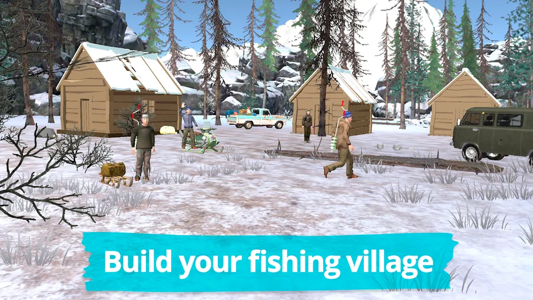 Fishing in the Winter. Lakes.  [МОД Много монет] Screenshot 2