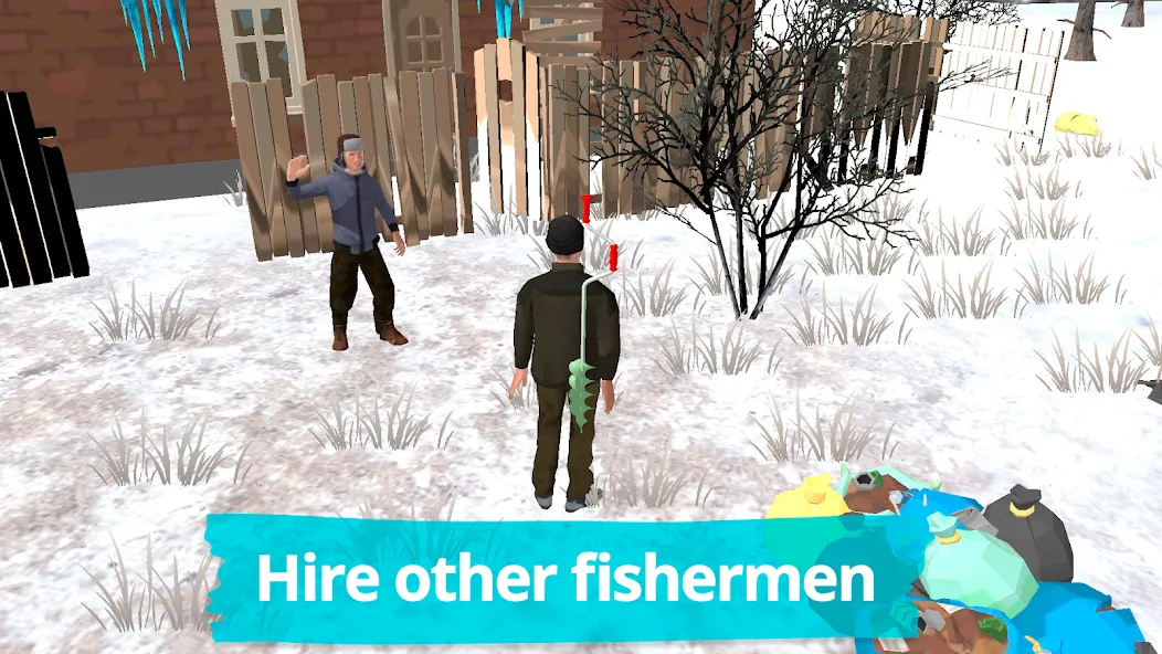 Fishing in the Winter. Lakes.  [МОД Много монет] Screenshot 3