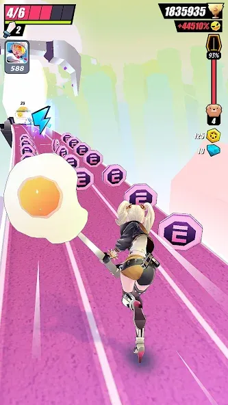 Slash & Girl - Endless Run  [МОД Unlocked] Screenshot 5