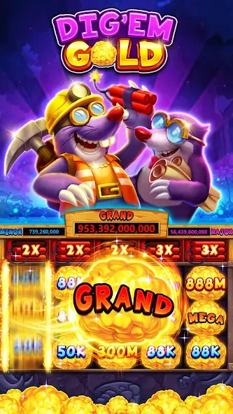 Fat Cat Casino - Slots Game (Фэт Кэт Казино)  [МОД Бесконечные монеты] Screenshot 1