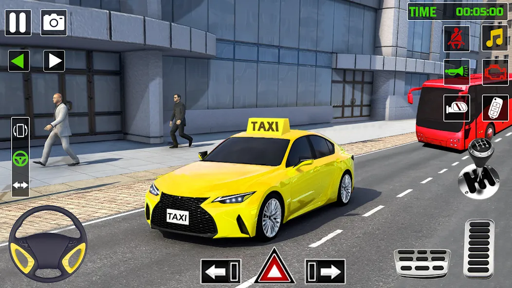 City Taxi Games-Taxi Car Games (Сити Такси Игры)  [МОД Бесконечные монеты] Screenshot 3