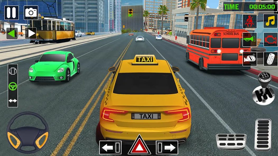 City Taxi Games-Taxi Car Games (Сити Такси Игры)  [МОД Бесконечные монеты] Screenshot 4