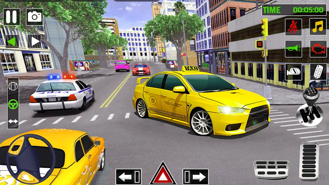 City Taxi Games-Taxi Car Games (Сити Такси Игры)  [МОД Бесконечные монеты] Screenshot 5