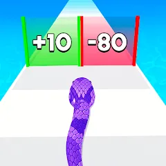 Взлом Snake Run Race・3D Running Game (Снейк Ран Рейс)  [МОД Много монет] - последняя версия apk на Андроид