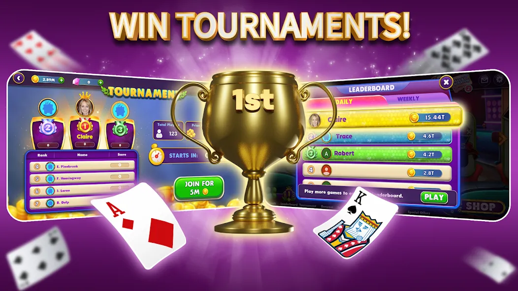 Gin Rummy Elite: Online Game (Джин Рамми)  [МОД Unlocked] Screenshot 4