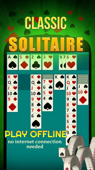 Solitaire - Offline Card Games  [МОД Много монет] Screenshot 1