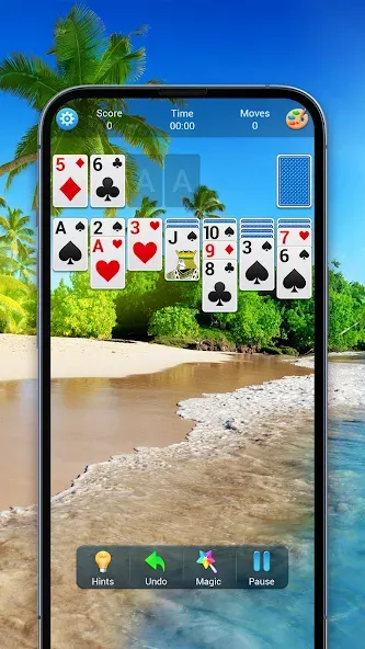 Solitaire, Klondike Card Games  [МОД Бесконечные деньги] Screenshot 4