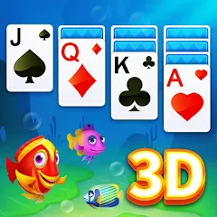 Взлом Solitaire 3D Fish  [МОД Unlocked] - полная версия apk на Андроид