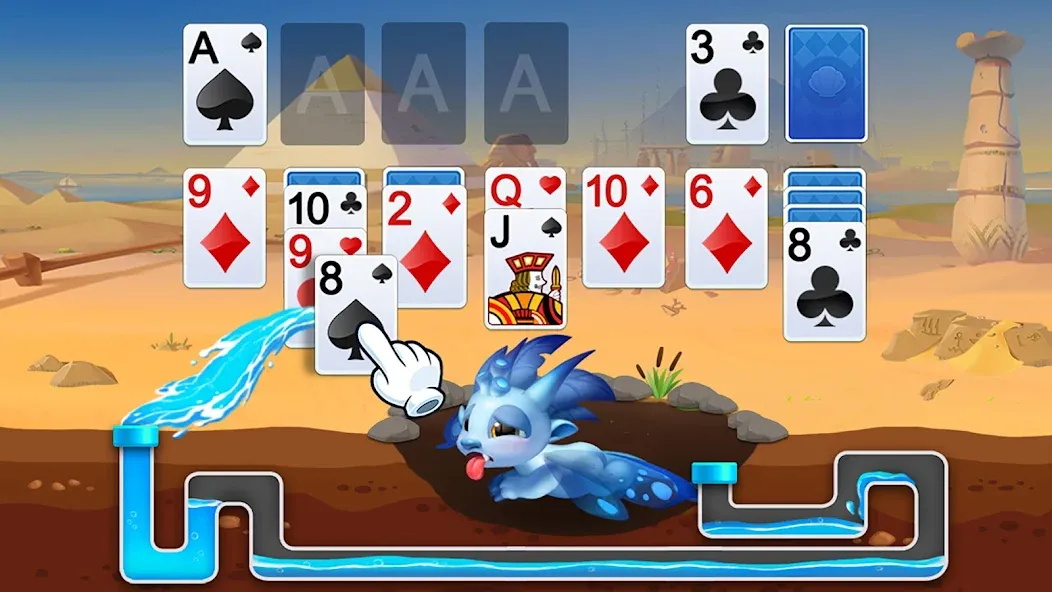 Solitaire Dragons  [МОД Unlimited Money] Screenshot 1