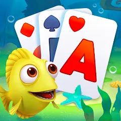 Скачать взломанную Solitaire TriPeaks Fish (Солитер ТриПикс Рыбка)  [МОД Unlocked] - полная версия apk на Андроид