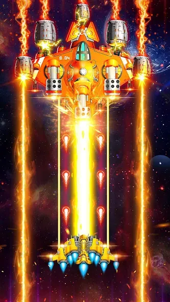 Space Shooter: Galaxy Attack (Спейс шутер)  [МОД Бесконечные монеты] Screenshot 1