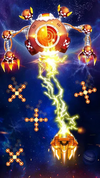 Space Shooter: Galaxy Attack (Спейс шутер)  [МОД Бесконечные монеты] Screenshot 2