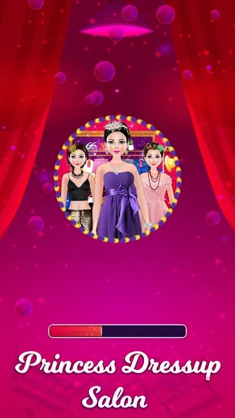 Princess Makeup Dressup Salon (Принцесса Мейкап Дрессап Салон)  [МОД Много монет] Screenshot 1