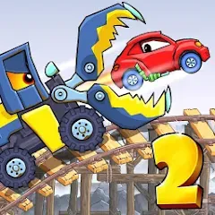 Взломанная Car Eats Car 2 - Racing Game (Кар Еатс Кар 2)  [МОД Menu] - полная версия apk на Андроид