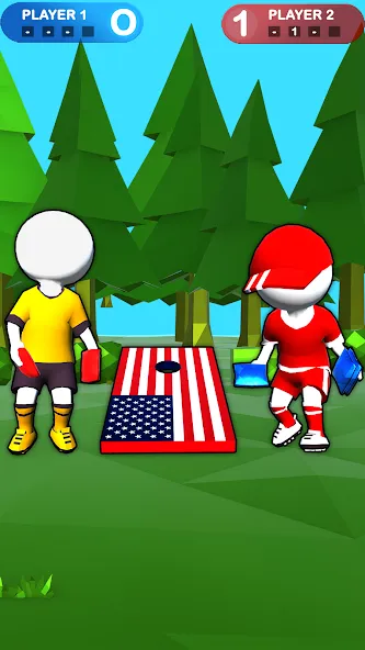 Cornhole League - Board Games (Корнхол Лига)  [МОД Много монет] Screenshot 1