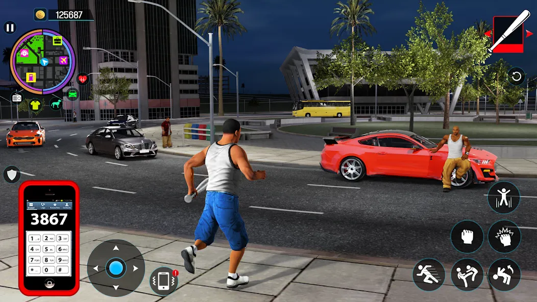 Gangster Mafia City Crime Game  [МОД Много монет] Screenshot 2