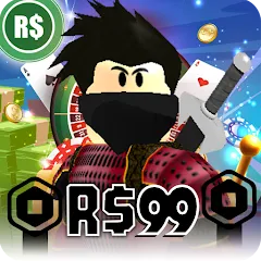 Скачать взломанную Robux For Robux , Casino Robux  [МОД Menu] - стабильная версия apk на Андроид