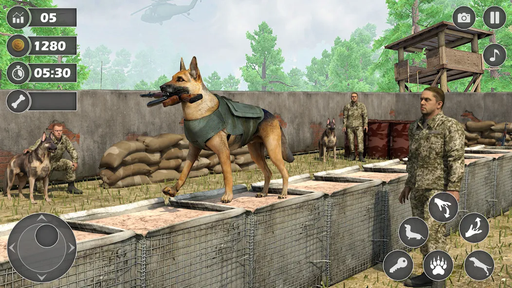 Dog Simulator Dog Game (Армейский симулятор собаки)  [МОД Unlocked] Screenshot 1