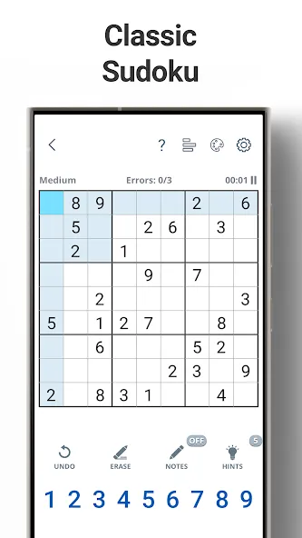 Sudoku Levels: Daily Puzzles  [МОД Mega Pack] Screenshot 1