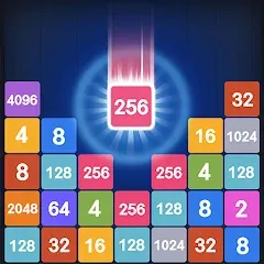 Скачать взломанную Drop Merge : Number Puzzle (Дроп Мердж)  [МОД Много монет] - полная версия apk на Андроид