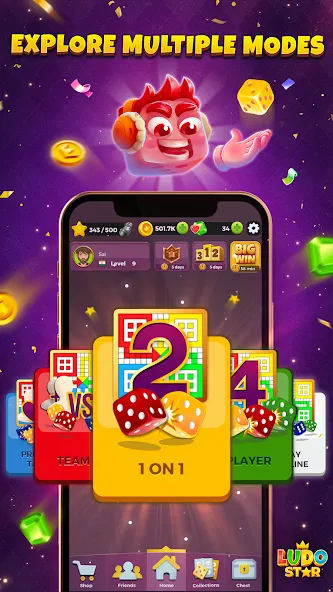 Ludo STAR: Online Dice Game (Лудо СТАР)  [МОД Unlimited Money] Screenshot 5