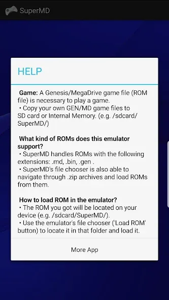 SuperMD (All in One Emulator) (уперМД)  [МОД Меню] Screenshot 2